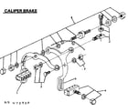 Sears 502473930 caliper brake diagram