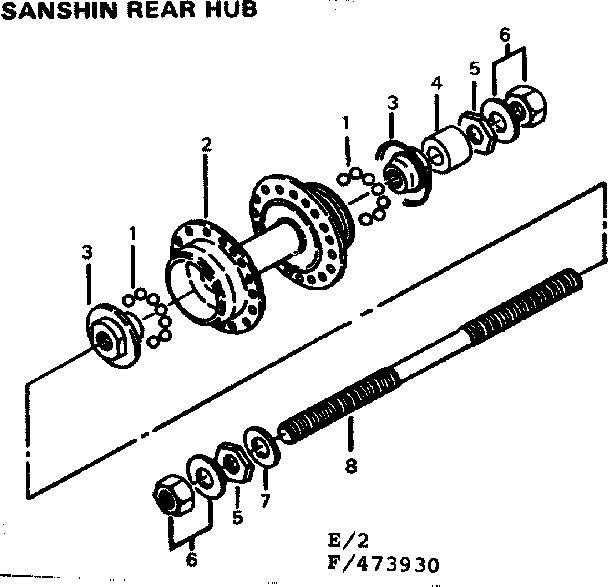 SANSHIN REAR HUB