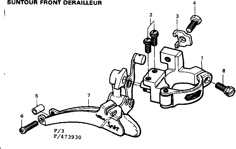 SUNTOUR FRONT DERAILLEUR
