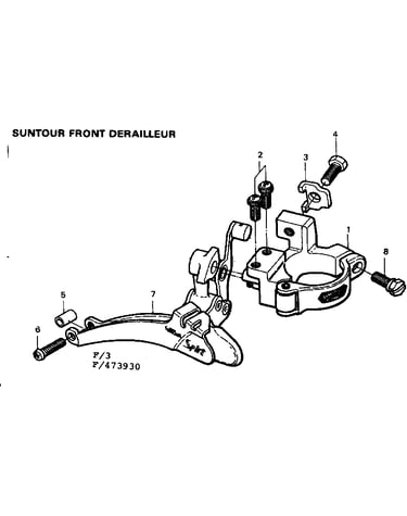 Suntour front derailleur