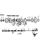 Three speed hub