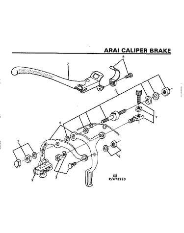 Arai caliper brake