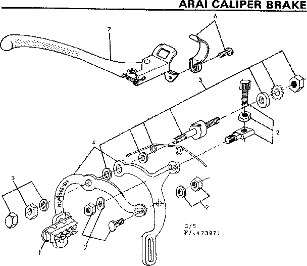 Arai caliper brake