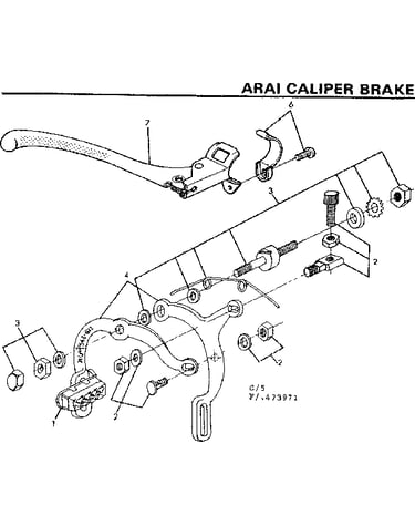 Arai caliper brake