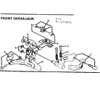 Sears 502474081 front derailleur diagram