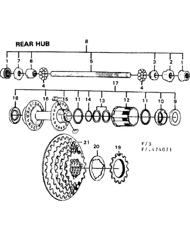 Rear hub