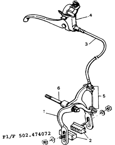 Brake stirrup