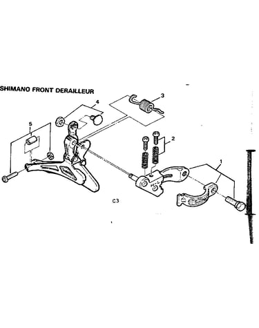 Shimano front derailleur