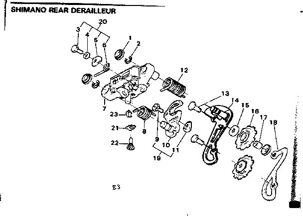Shimano rear derailleur