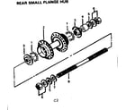 Sears 502474161 rear small flange hub diagram