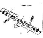 Sears 502474161 shift lever diagram
