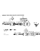 Shimano three speed hub with coaster brake