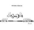 Sears 502474420 rear small flange hub diagram