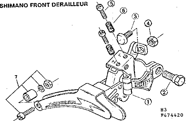 Shimano front derailleur