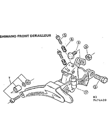Shimano front derailleur