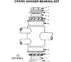 Sears 502474921 crank hanger bearing set diagram