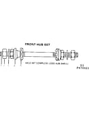 Front hub set