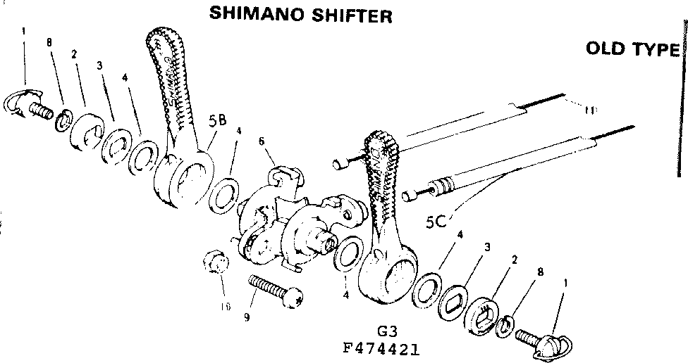 Shimano shifter old type