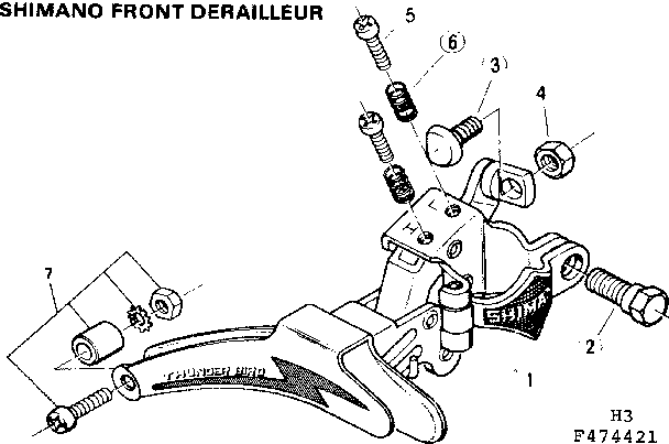 Shimano front derailleur