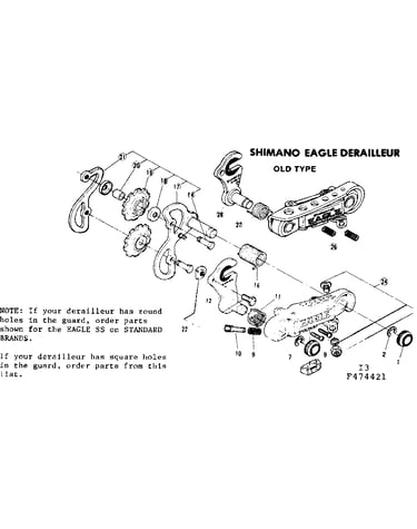 Shomano eagle derailleur old type