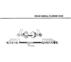 Sears 502474422 rear small flange hub diagram