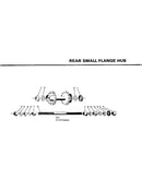Rear small flange hub
