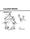 Caliper brake-center pull