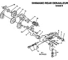 Sears 502474423 shimano rear derailleur diagram