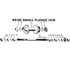 Sears 502474461 rear small flange hub diagram
