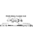Rear small flange hub