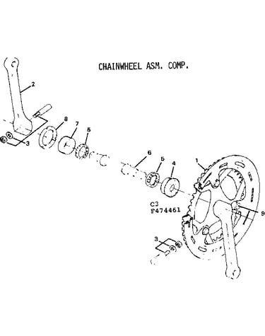 Chainwheel asm. comp.