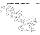 Sears 502474461 shimano rear derailleur diagram