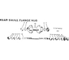 Sears 502474462 rear small flange hub diagram
