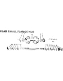Rear small flange hub