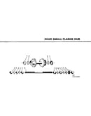 Rear small flange hub
