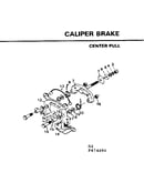 Caliper brake-center pull