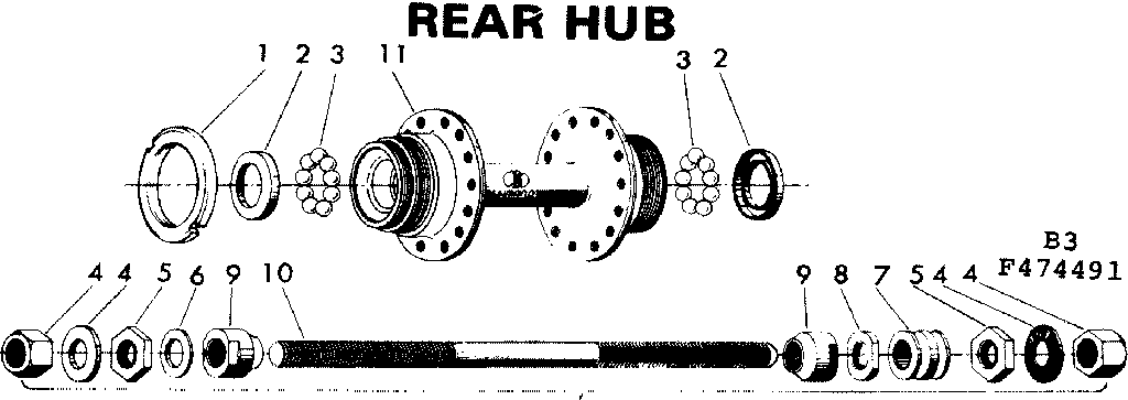 Rear hub