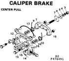 Sears 502474491 caliper brake diagram