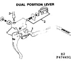 Sears 502474491 dual position lever diagram