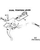 Dual position lever