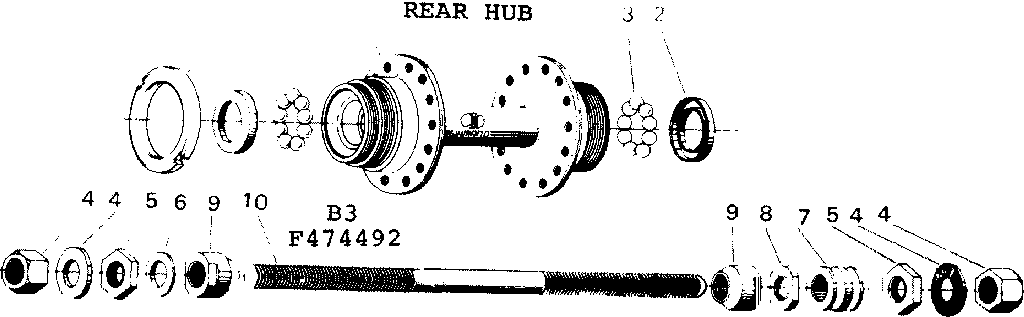 Rear hub