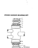 Crank hanger bearing set