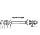 Sears 502474711 front hub set diagram