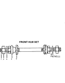 Front hub set