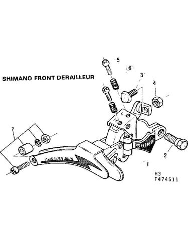 Shimano front derailleur