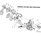 Sears 502474511 shimano skylark rear derailleur diagram