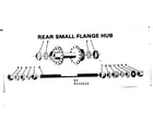 Sears 502474512 rear small flange hub diagram
