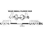 Sears 502474513 rear small flange hub diagram