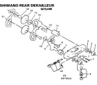 Sears 502474513 shimano rear derailleur diagram