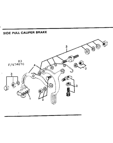Side pull caliper brake